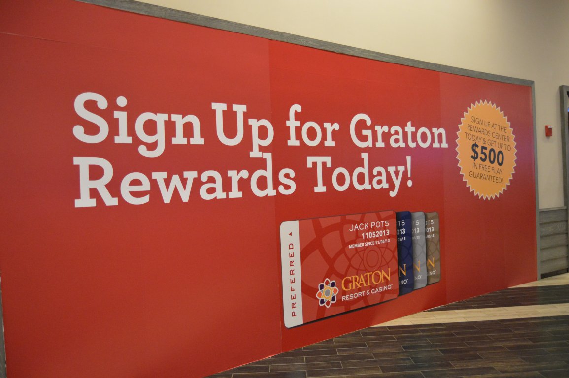 Graton Resort uses these to attract their customers to their ongoing promotions giving an attractive and professional loo